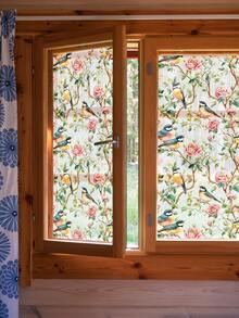 1 Cuộn/45cm*100cm Phim dán cửa sổ trang trí họa tiết trăng lưỡi liềm và chim trên cành cây, nhiều màu sắc, phong cách cổ điển, tự trang trí nhà cửa, không cần keo dán, bám dính tĩnh điện, bán trong suốt, cách nhiệt, thích hợp cho nhà cửa, cửa ra vào, cửa sổ, trang trí phòng. - Nhiều màu - Xem 16