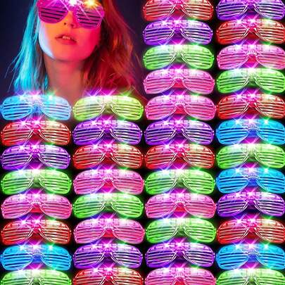24pcs 15cm/5.9in, 6cm/2.36in Night Light Party Supplies, 3 Lighting Modes, Toys, Party Decorations, Suitable For Adult Holiday, Birthday, Easter Party, Wedding Role Play, Christmas Eve Party (Random Color Sent)