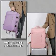 Viral Backpack Laptop Travel School Waterproof Executive Notebook Waterproof Tennis Storage-W01 - Dusty Purple - View 5