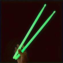 Glow-In-The-Dark Fluorescent Drumsticks 5A Snare Drum Sticks Jazz Glow Drumsticks Continuous Night Light Fluorescent Drumsticks - Multicolor - View 4