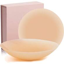 QY Cake Grippy Seamless Covers Sticky Adhesive Silicone Nipple Pasties Reusable Pasty Nipple Covers For Women 8380 - 香檳色-13cm5.12in - 查看 1