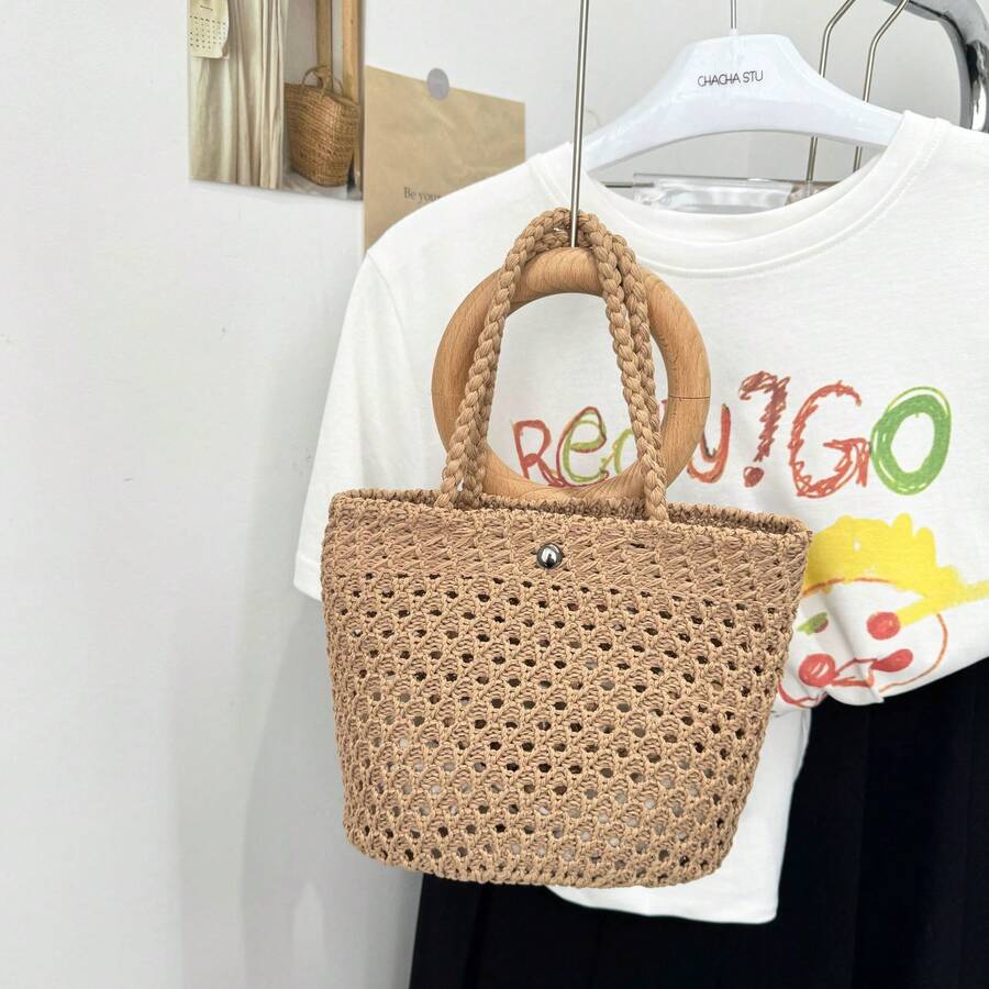 Women Top Handle Bags - SKU-07粉紅色 - 查看 1