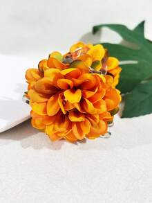 发夹 1 件女士仿花发夹，红色、橙色、米色、蓝色、黄色、牡丹色、黑色、灰色、透明，适合节日、派对、日常佩戴发饰优雅爪夹，学校用品，大学