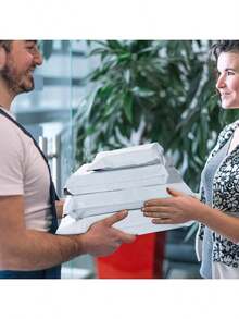 10/20/30/40/50个装耐用白色快递袋 - 加厚、防水、防撕裂塑料邮寄袋，粘合牢固，适用于服装包装和小企业运输