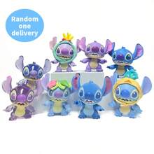 Miniso Caja ciega versátil de la serie Disney Stitch de MINISO, con diferentes formas y diferentes accesorios, llena de detalles, adecuada como coleccionable, regalos de cumpleaños y regalos festivos (1 pieza, entrega aleatoria)