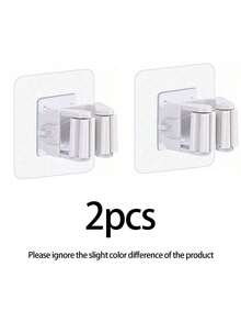 8 件装重型壁挂式扫帚架收纳架，带锁定挂钩 - 节省空间，无需钻孔，可存放扫帚、拖把、刷子 - 非常适合车库、浴室、厨房、壁橱、宿舍 - 彩色 - 查看 11