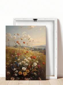 1 件复古野花海报自然乡村野花风景帆布墙艺术仿古农舍乡村波西米亚花卉印花画，自然植物风景帆布墙艺术，春季野花海报，秋季墙艺术，卧室装饰，客厅装饰，办公室装饰， - 彩色 - 查看 24