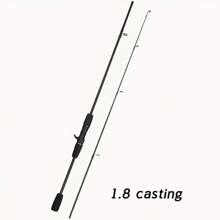 Vara de pesca ligera de 2Section de 1,8 m/5,91 pies - Material compuesto de fibra de carbono y fibrade vidrio, sistema de guía cerámico duradero y ligero, adecuado para Freshwater y agua salada, regalo ideal para Navidad, Día del Padre, cumpleaños - Barra de señuelos inflables, equipo de aventura al aire libre, mango ergonómico, material compuesto duradero