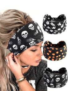 1 件装浅棕色纯色运动瑜伽头带，吸汗带，适合男女，跑步，健身，弹力发带，女士头巾发饰，学校用品，大学，头带 - 黑色 - 查看 8