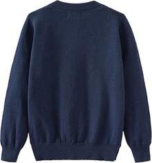 Girls' Cardigans Sweater Cotton Button Solid Long Sleeve Knit Sweaters