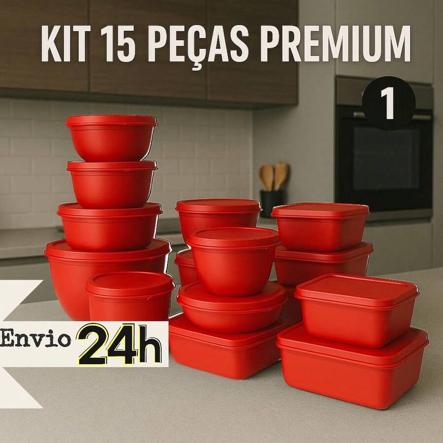 KIT 15 PEÇAS POTES VARIADOS