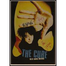 1 pieza Impresión en lienzo vintage sin marco de la banda The Cure, decoración de pared de estrella de música rock, póster, regalo para cumpleaños, graduación - Multicolor - Ver 40
