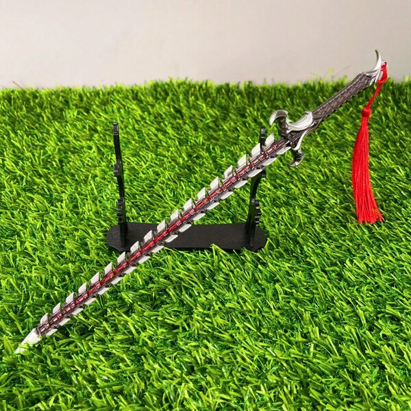 11.6inch 30cm Metal Katana Model Steel Snake Knife Damascus Sword Iron Sabre Anime Cosplay Accessories Prop Medieval Blade Original Samurai Sabre Black Sword Real Size Japanese Katana Figure Model Gift