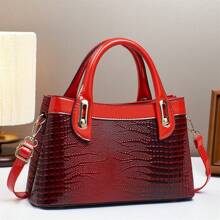 Women Top Handle Bags - 紅色 - 查看 4