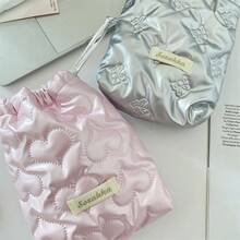 1个可爱绗缝相机包，CCD收纳包，相机包，耳机收纳包，多功能收纳包，材质柔软，防摔防尘，小巧便携，适合存放黑卡相机，简约便携，防摔防刮，多用途户外使用，相机配件旅行必备，邮轮必备，宿舍必备，生日礼物，伴娘礼物，母亲节礼物，教师节礼物，情人节礼物 - 彩色 - 查看 7