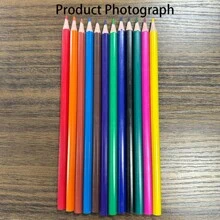 Set de 12/24 lápices de colores premium - mina 2B, ligeros, grosor de talla grande de 2mm, para artistas y estudiantes, ideales para dibujar, colorear y regalar, lápices de colores, lápices, lápices de colores, lápices de colores, regreso a la escuela