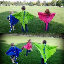 Dinosaur Costume Set For Boys & Girls, Includes Cape, Hat & Mask, Perfect For Cosplay, Photo Shoot & Party Props (Details & Accessories Random) - Multicolor - View 3