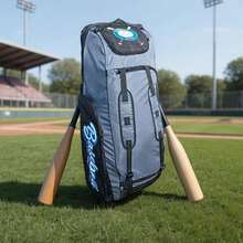 Multi-Purpose Baseball Duffel Bag With Specialized Compartments - Grey - View 1