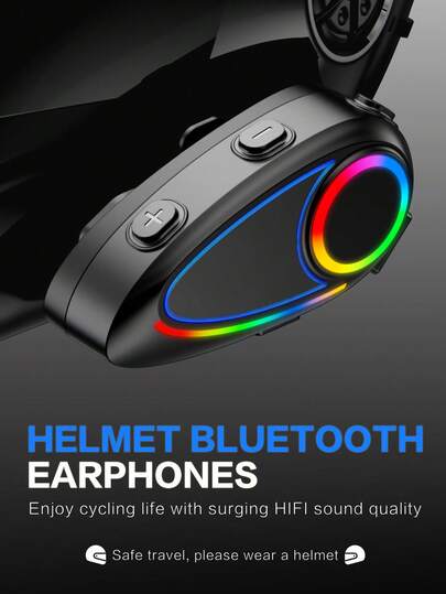 具有 HiFi 音质的摩托车头盔耳机，具有自动响应和 CVC 降噪功能，带麦克风的头盔扬声器，适用于摩托车滑雪、攀岩和高尔夫球手，IPX65 防水，配备语音助手