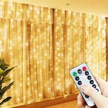 Lampu Hias LED 200 Buah dengan 8 Mode, Bertenaga USB, Lampu Dekoratif untuk Pernikahan, Natal, Kamar Tidur, Pesta Ulang Tahun, dan Jendela Dalam Ruangan - Lampu Tirai USB - View 11