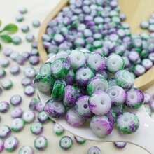 10/50g 6mm Abacus Beads Kit - Vibrant Transparent Glass Flat Beads Multiple Colors With Versatile Spacer Beads - Perfect For DIY Beading Projects, Ideal For Creating Unique Bracelets And Necklaces, Essential Jewelry Making Accessories