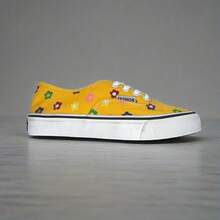 Zapatillas casuales universales para hombre y mujer, lona urbana universal para hombre y mujer, refrescantes, cómodas, lindas, adecuadas para caminar, fitness, negras,amarillas - Amarillo - Ver 1