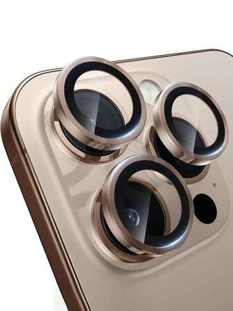 3 Pcs/Set Camera Lens Protector For IPhone 16/15/14/13/12/11/16 Pro Max/15 Pro Max/Plus/Mini - [Original Shooting Model] Shatterproof Ultra HD Tempered Metal Glass Camera Screen Protector Cover Film Accessories
