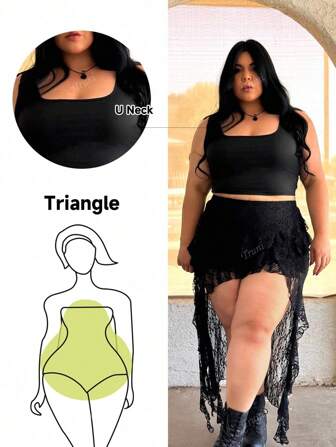 Truni 3 Stücke/Set lässiges minimalistisches Tanktop für Frauen in Große Größen, Sommer
