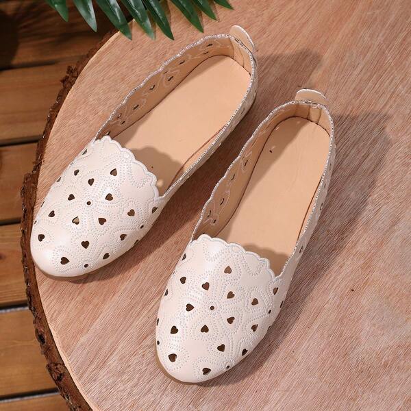 Platte damesschoenen in grote maten, patchwork zachte leren casual loafers met zachte onderkant, geschikt voor alle seizoenen