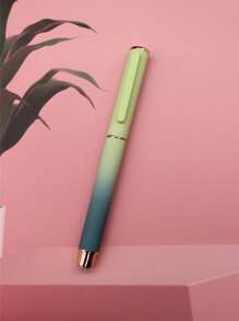 1 Stück/ Sehr attraktiver Farbverlauf Farbverlauf Füllhalter, ideal für Schüler zum Schreiben üben, Büro und Geschäftsunterschriften, mit integriertem Tintenauffangsystem im Stift - austauschbare 3,4 mm Tintenpatronen, tolles Geschenk auch für den Schulanfang