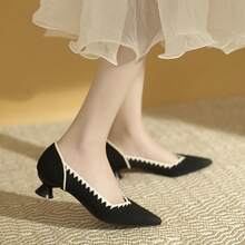 Women Heeled Sandals - 黑白條紋 - 查看 1