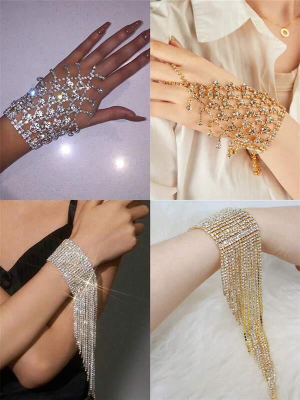 Bracelet, Bridesmaids Wedding Party Evening Dress Sparkling Jewelry Gorgeous Banquet Women's Accessories, Suitable For Weddings, Banquets, Balls, Valentine's Day Gifts