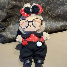 17cm Doll Clothes For Labubu Plush Doll, Cute Outfit Set With Shoes For Sitting Party