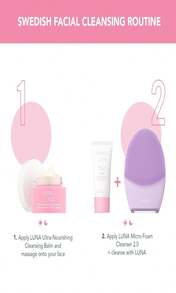 FOREO LUNA Micro-Foam Face Cleanser 20 - Exfoliating Face Wash - Pore Minimizer - All Skin Types Facial Cleanser - Travel Size - Vegan - Facial Skin Care Products With Vitamin E - 33oz