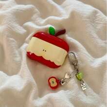 1pc Cute 3D Apple Style Protective Case For AirPods Pro 1st/2nd/3rd/4th Generation Bluetooth Earphones