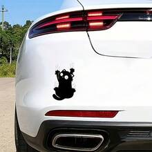 1 张优质淘气猫乙烯基贴纸 - 防水防刮，可轻松粘贴在汽车保险杠、笔记本电脑上 - 精美设计，适用于 SUV、卡车、汽车 - 理想的圣诞礼物、车辆防刮盖 | 迷人贴花 | 防刮 PVC、汽车贴纸贴花 - 彩色 - 查看 10