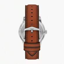 Fossil ساعة Townsman Vintage التلقائية للرجال ME3265 باللون الأخضر والرنيش البني S ساعة كاجوال مناسبة للارتداء اليومي هدية عيد ميلاد للرجال والأصدقاء