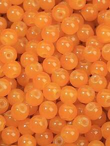 100 件 8 毫米彩色玻璃珠，仿玉材料，玻璃圆珠，适用于手工 DIY 手链、项链、珠宝配饰 - 彩色 - 查看 31