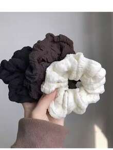 3 件套缎面发圈，韩式简约发带，优雅女士发饰，发圈，发球，休闲 - 彩色 - 查看 5