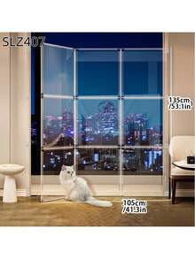 Cat Barrier Gate, Indoor Home Use Cat Deterrent Fence, Balcony Pet Isolation Divider For Cats & Dogs - Multicolor - View 12