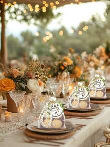 20/30 件白色珍珠链钥匙扣，婚礼派对新娘礼物，订婚周年纪念礼物，包括钥匙扣、标签、欧根纱袋、婚礼回礼、婚礼派对装饰