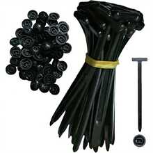 Free Extra 500 Seeds/100pcs Nylon Universal Cable Tie Buckle - Heavy Duty Self-Locking Zip Ties Holder With Pin & Button Design, Plastic Cable Ties Tool Fasteners Car Body, UV Resistant Zipties For Car Daily Auto Fixing - 20 chiếc màu đen - Xem 10