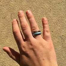 1 Piece Men's Fashion Tungsten Steel Ring, Birthday Party Gift, Men's Jewelry - 8 - Xem 6