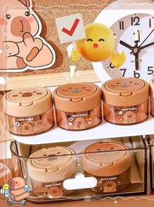 1pc/3pcs/5pcs Cute Capybara Shaped Manual Pencil Sharpener, Random Color & Style, Creative Flip Cover Pencil Sharpener, Cartoon Handheld Pencil Sharpener Suitable For School And Office Use, Suitable For Pencils And Cosmetic Pencils, Compact Pencil Sharpener, Desktop Decor Portable Pencil Trimmer, Student Learning Supplies Gift, Loved By Children, Boys, Girls, School Supplies Back To School