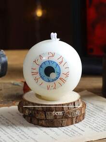 万圣节鬼魂蘑菇、眼球、鬼魂、南瓜蜡烛装饰可爱万圣节蜡烛礼品套装房间装饰餐桌派对卧室家居装饰万圣节装饰秋季装饰秋季装饰 - 彩色 - 查看 17