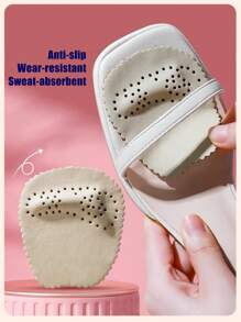 1-5 Paar Leder Vorfuß Aufkleber für High Heels, weich stoßabsorbierend, schweißableitend und rutschfeste Aufkleber für Sommersandalen, selbstklebende unsichtbare rutschfeste Vorfuß Pads