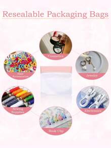 20/10/5/2 قطعة أكياس سحاب شفافة قابلة لإعادة الإغلاق، حقيبة تخزين مجوهرات شفافة من EVA للسفر، أكياس سفر وردية صغيرة قابلة لإعادة الإغلاق، ضروريات السفر والرحلات البحرية والمدرسة والسكن الجامعي لتخزين الخواتم والأقراط والأساور والقلائد