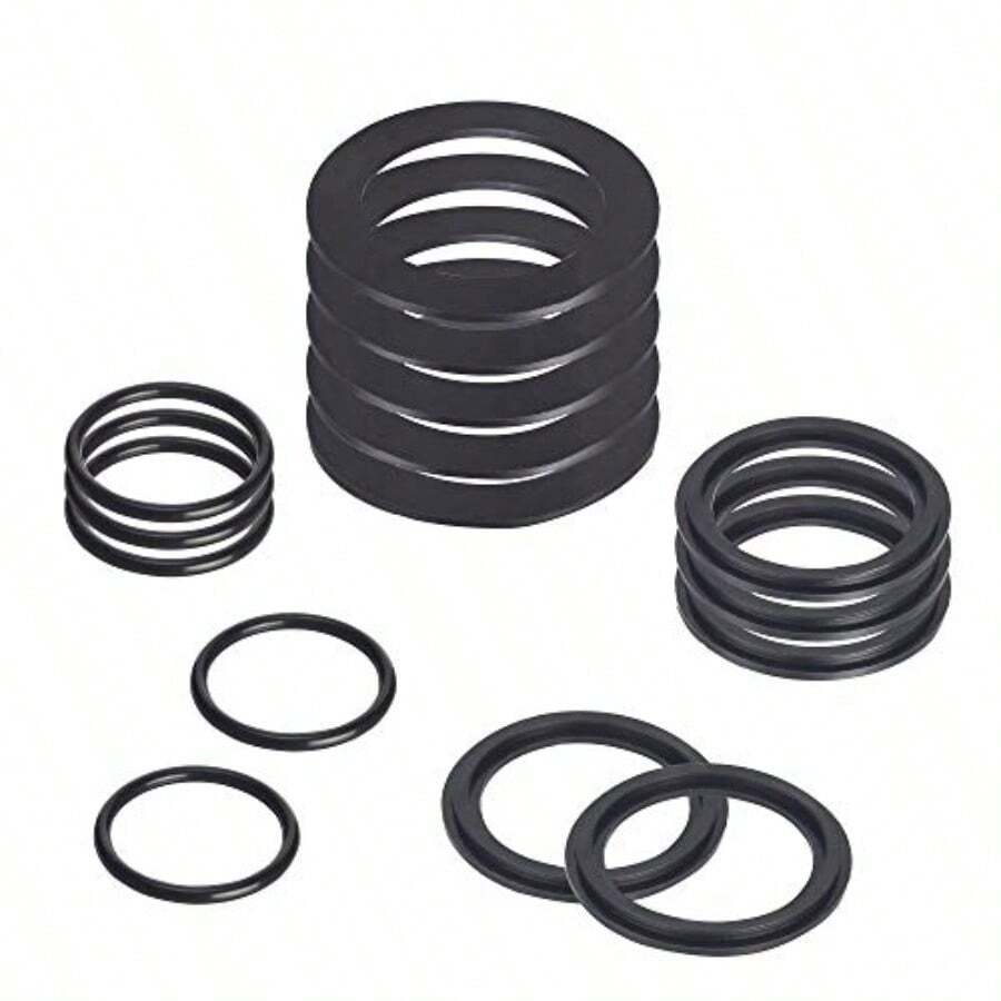 NEW25076RP ORing Kit Rubber Washers For Pool Plunger Valves Strainer Washer And Ring Kit For 11 2in Fittings Replacement Gasket 15 Pcs 10745 10262 And 102557.3 - As Pic - View 1