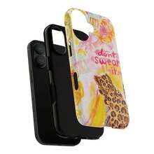 Don't Sweat It Phone Case, Leopard, Gift For Fans, Aesthetic Vintage God Tough Phone Case, Flower, Wildfloral Film Printed Full Cover Pattern Phone Case Available In Soft And Hard Cases For IPhone 17air/ 16 Pro Max, 15/14 Plus, 13/12/11 Pro - 1 - 查看 5