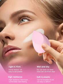 50 Stück/Set Make-up Schwamm Blender, geeignet für lose Puder, Flüssigkeiten, Cremes und Foundation, latexfrei Dual-Use Make-up Puff, weich & hautfreundlich, geeignet für Creme- & Puderkosmetik, kann nass oder trocken verwendet werden, professioneller Beauty-Schwamm, super weicher Abdeckstift-Schwamm, Gesichts-Make-up-Schwamm, Make-up-Utensilien, Make-up, günstig, Raumdekoration, Schminktisch, Reise, Schlafzimmer, Make-up-Accessoires, Puff, Make-up-Blender, Puder-Puff, Make-up-Schwamm